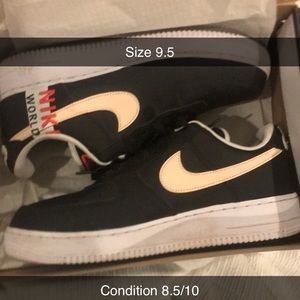 I’m selling these crimson Air Force ones